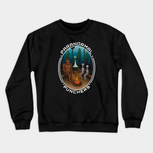 Bigfoot and Aliens Toasting Marshmallows Crewneck Sweatshirt